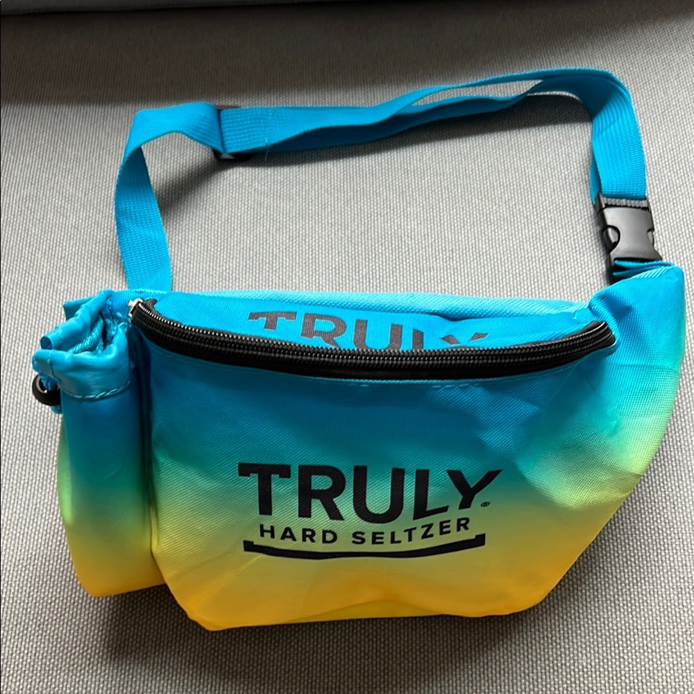 Truly Hard Seltzer Blue and Yellow Fanny Pack